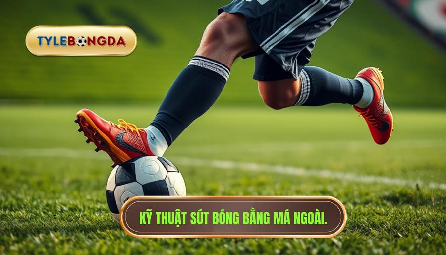 Kỹ thuật sút bóng bằng má ngoài.
